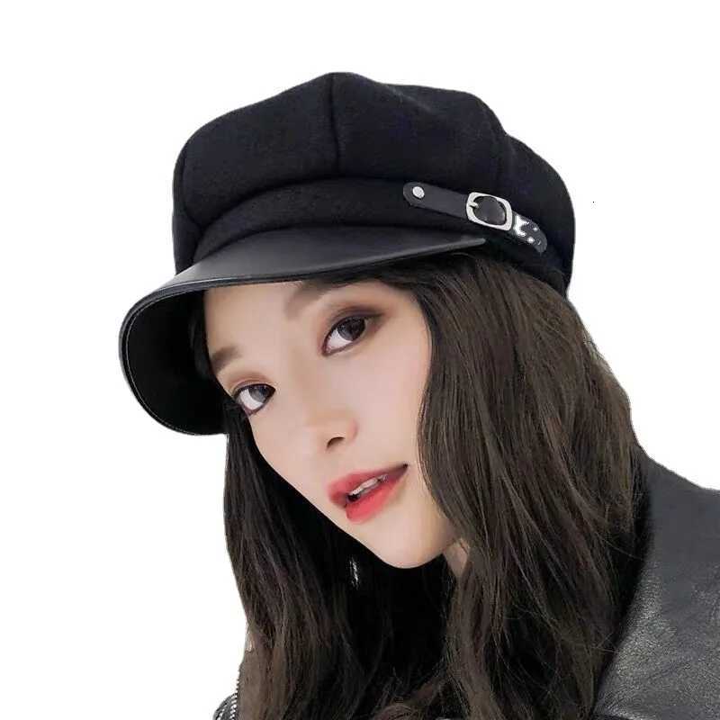Wens Retro Fashionable British Beret Korean Versatile Octagonal Hat Retro Classic Beret Hat C Y251025