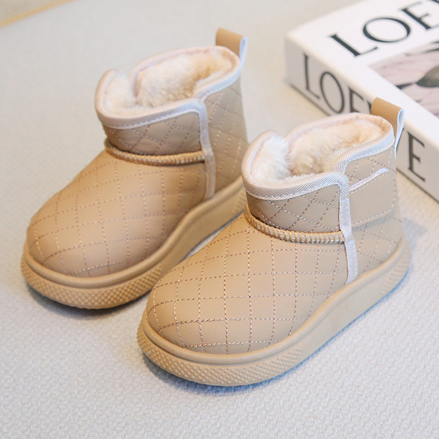 Boys Girls Snow Boots for Kids Toddler Plush Short Boots Children Infant Outdoor Shoes Kidsnest Boots Waterproof Anti Slip Sizes 21 - 32 K1193