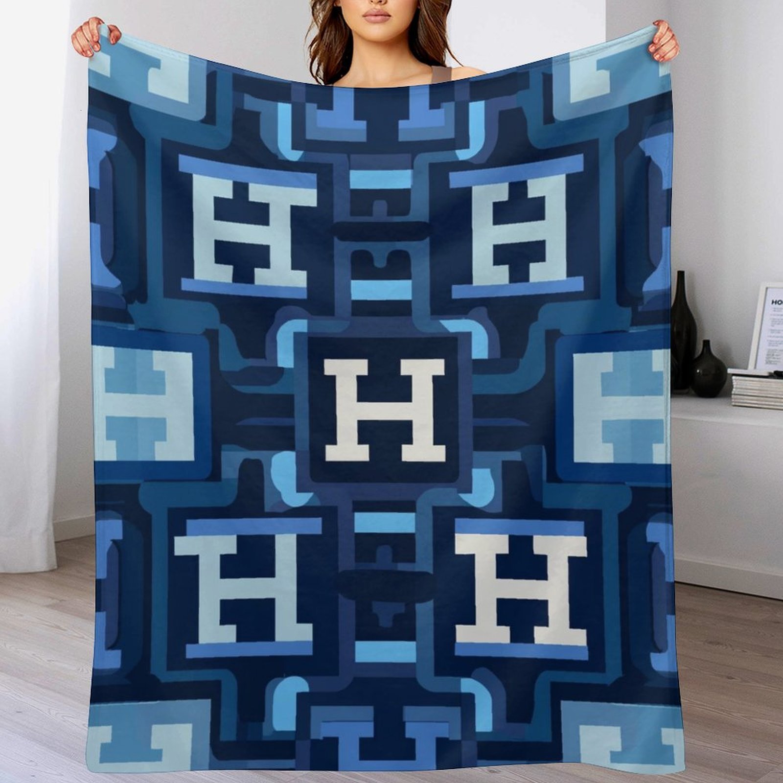 H Designer Horse blanket blanket throw cashmere vibration blanket copert Home Travel Throw Summer Air Conditioner Beach home bedding blankets throws H