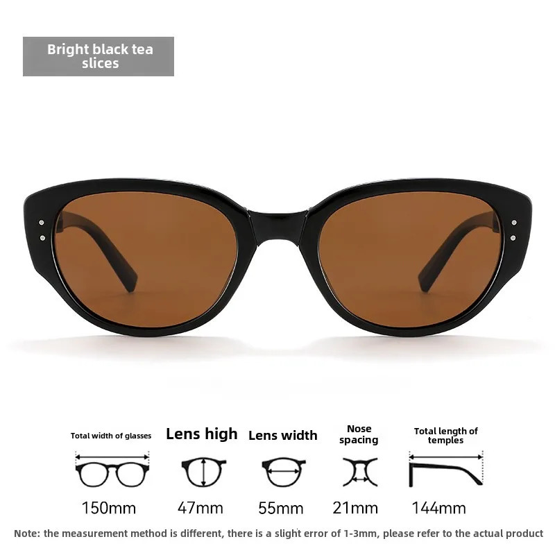 Fashionable retro foldable cat eye womens sunglasses personalized highend UV resistant and durable polarized sunglasses 251023