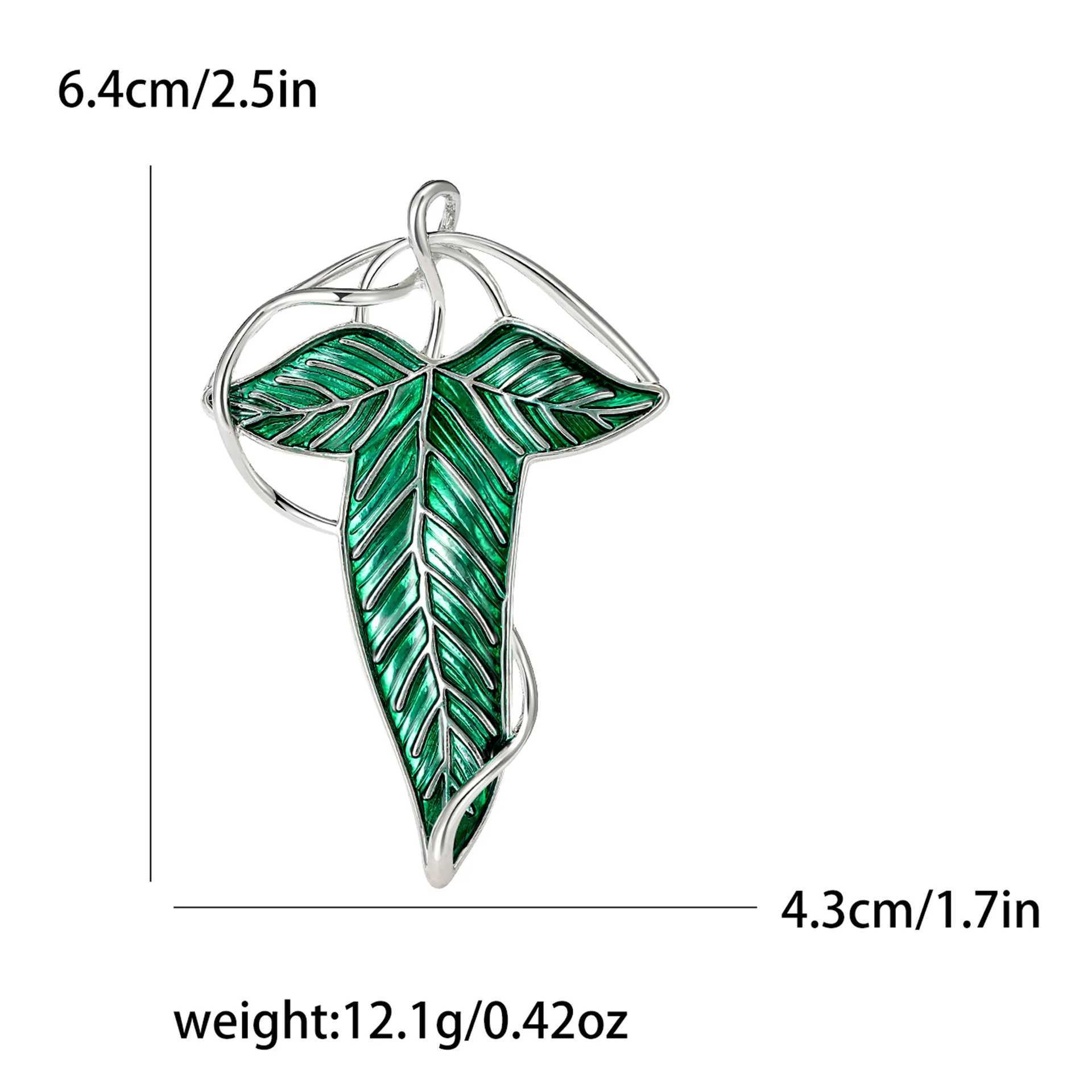 Fashion The Lord of the Rings Brooches For Women Unisex Vintage Enamel Plants Leaves Pins Casual Party Brooch Jewelry Gifts J251115