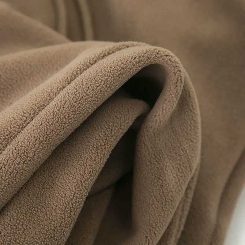 Winter Fleece Harem Pants Women Unisex Loose Wide Leg Sweatpants High Waist Drawstring Comfortable Straight Baggy SweatpantsT251025