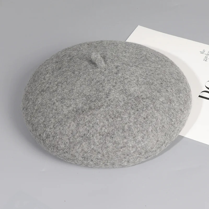 Lady Wool Felt Beret Autumn Winter Pleated Fashion Warm Vintage Classic Painting Caps British French Artist Style 251023