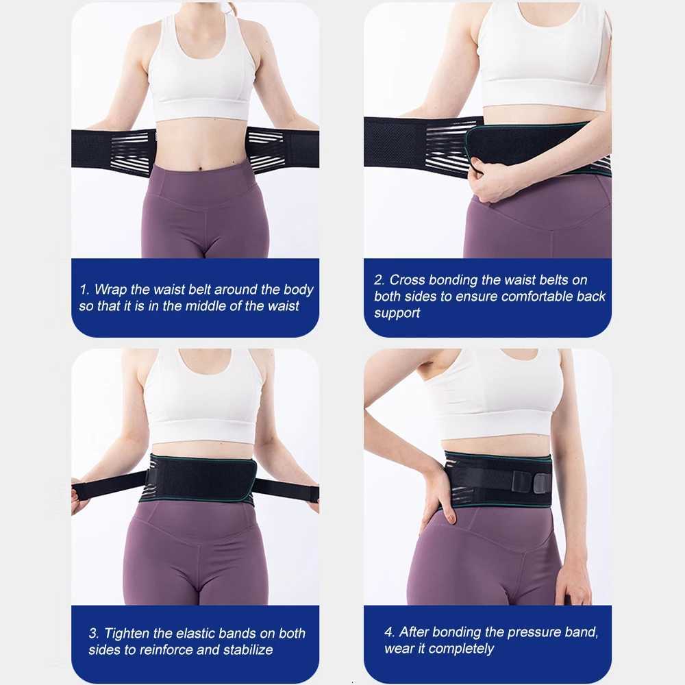 1PCS Lower Back Brace for Pain Relief Adjustable Lumbar Support Belt for Sciatica Breathable Stabilizing with 4 Steel Stays Y251025