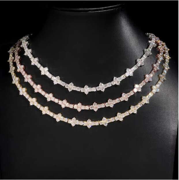 Hot Selling Sterling Sier Lab Dia Iced Out Vvs Moissanite Hip Hop Jewelry Tennis Chain BraceletFree of charge delivery