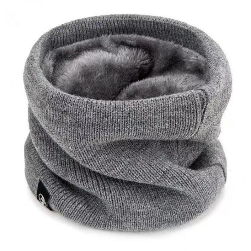 Unisex Thermal Fleece Lined Neck Warmer Tube Scarf Gaiter for Cycling Outdoor Minimalist Solid Knit Windproof 251020