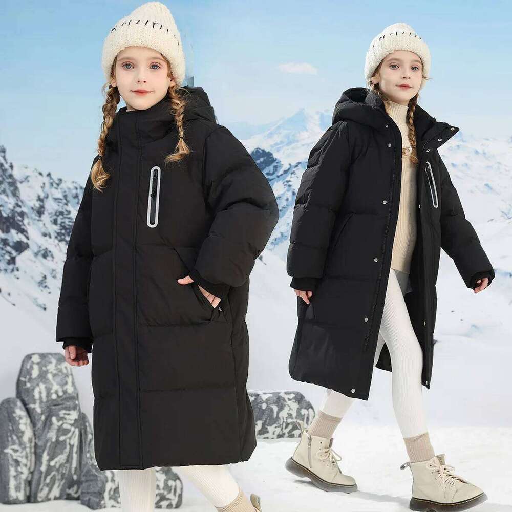 -20 Degrees Celsius Down Boys And Girls Jackets,2025 New Medium-Length Thickened Cotton-Padded Jackets For Children To Keep Warm