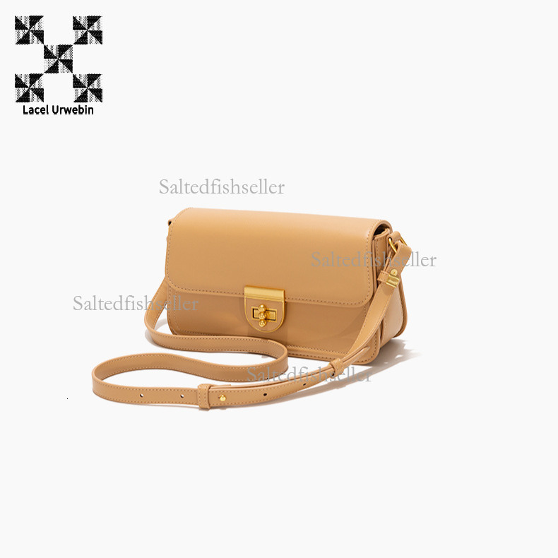 Lacel Urwebin Designer High-end Luxury Women's Shoulder Bag Fashion Summer New Item High-quality Leather Metal Buckle Business Versatile Commutin