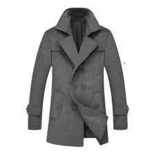Mens Coat 2025 New Woolen Coat Trench CoatT251025
