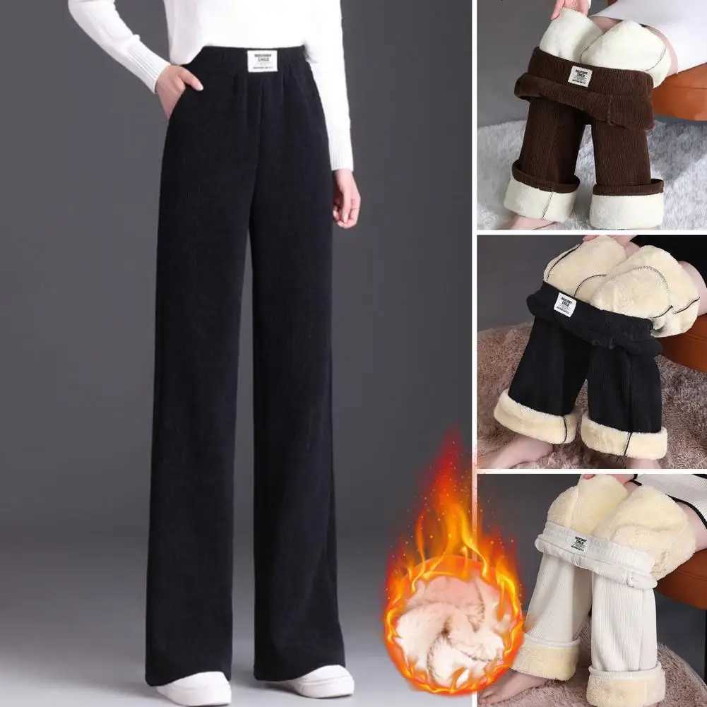 Winter Big Size 3xl Lambwool Fluff Sweatpants Womens Casual Warm Harem Pants Thicken Fleece Lined Jogger Baggy PantalonesT251025