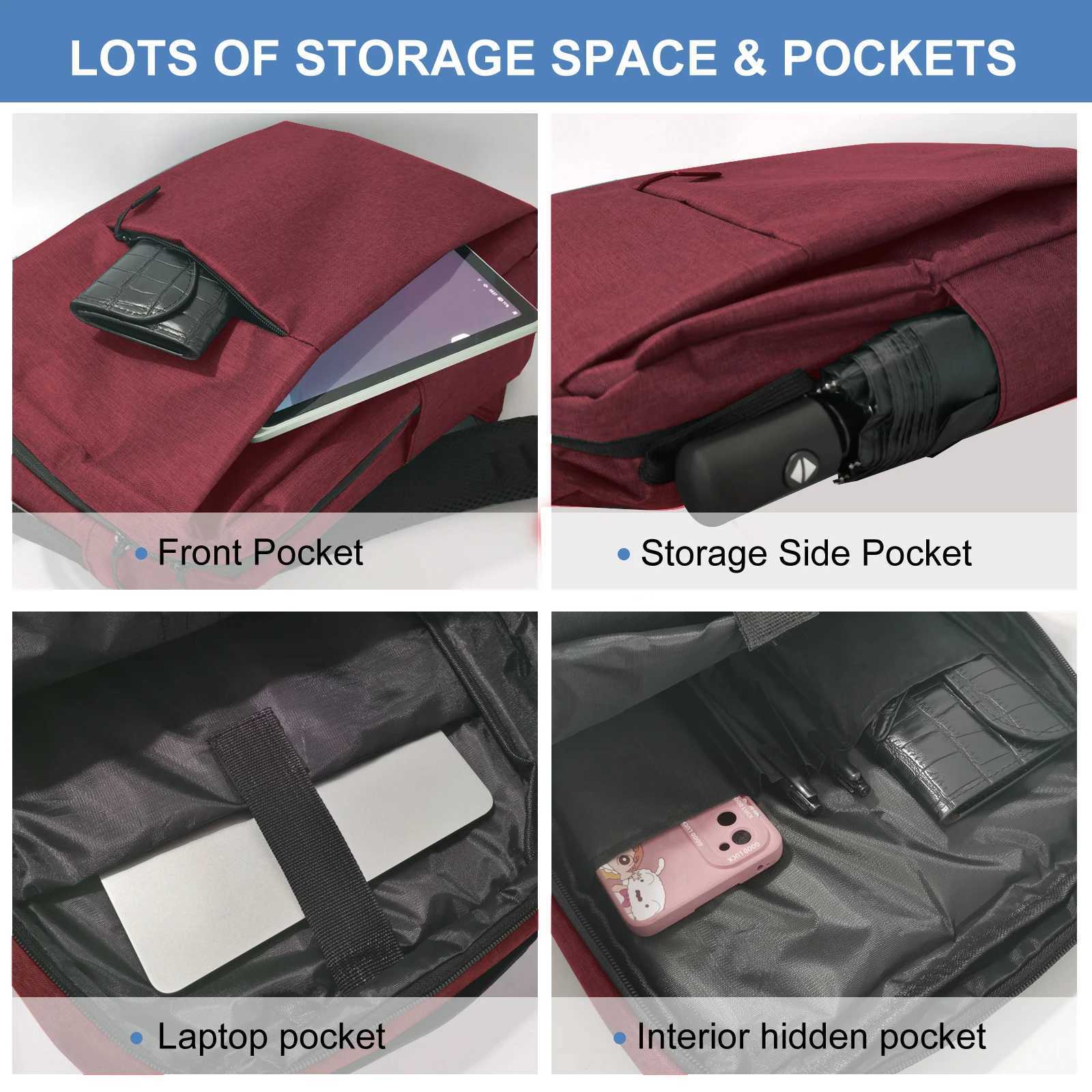 15inch Business Travel Laptop Backpack for Men Women AntiTheft Rucksack Casual Daypack for Work W251025