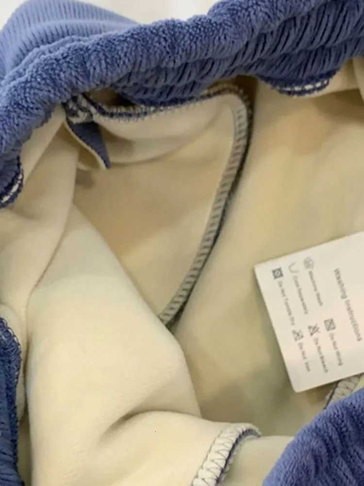 Winter Warm Plush Sweatpants Casual High Waist Plus Velvet Harem Pants Korean Fashion Baggy Womens Oversize 4xl Pantalones 2024T251025