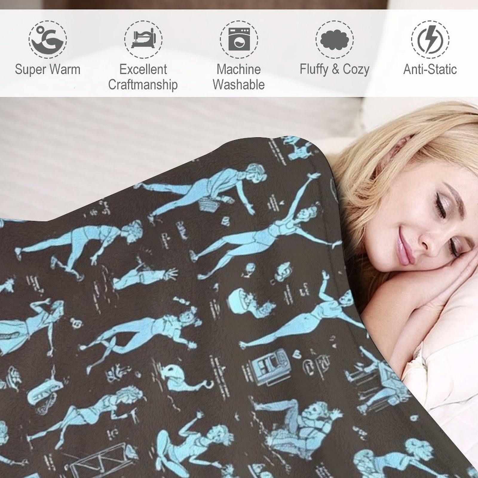 Designer Blackboard blanket blanket throw cashmere vibration blanket copert Home Travel Throw Summer Air Conditioner Beach home bedding blankets throw