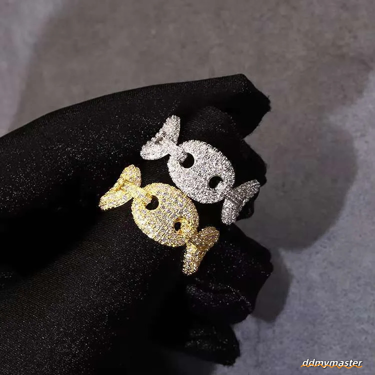 Moissanite Rings For Men: Sterling Sier Gold Plated Hip Hop Ring - Passes Dia Tester Ddmymaster