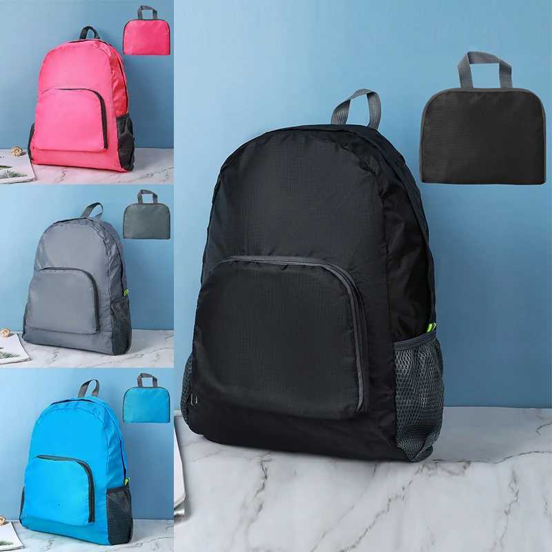 Outdoor Backpack Leisure Large Capacity Lightweight Water Proof Foldable Backpack Outdoor Travel Book Bag W251025