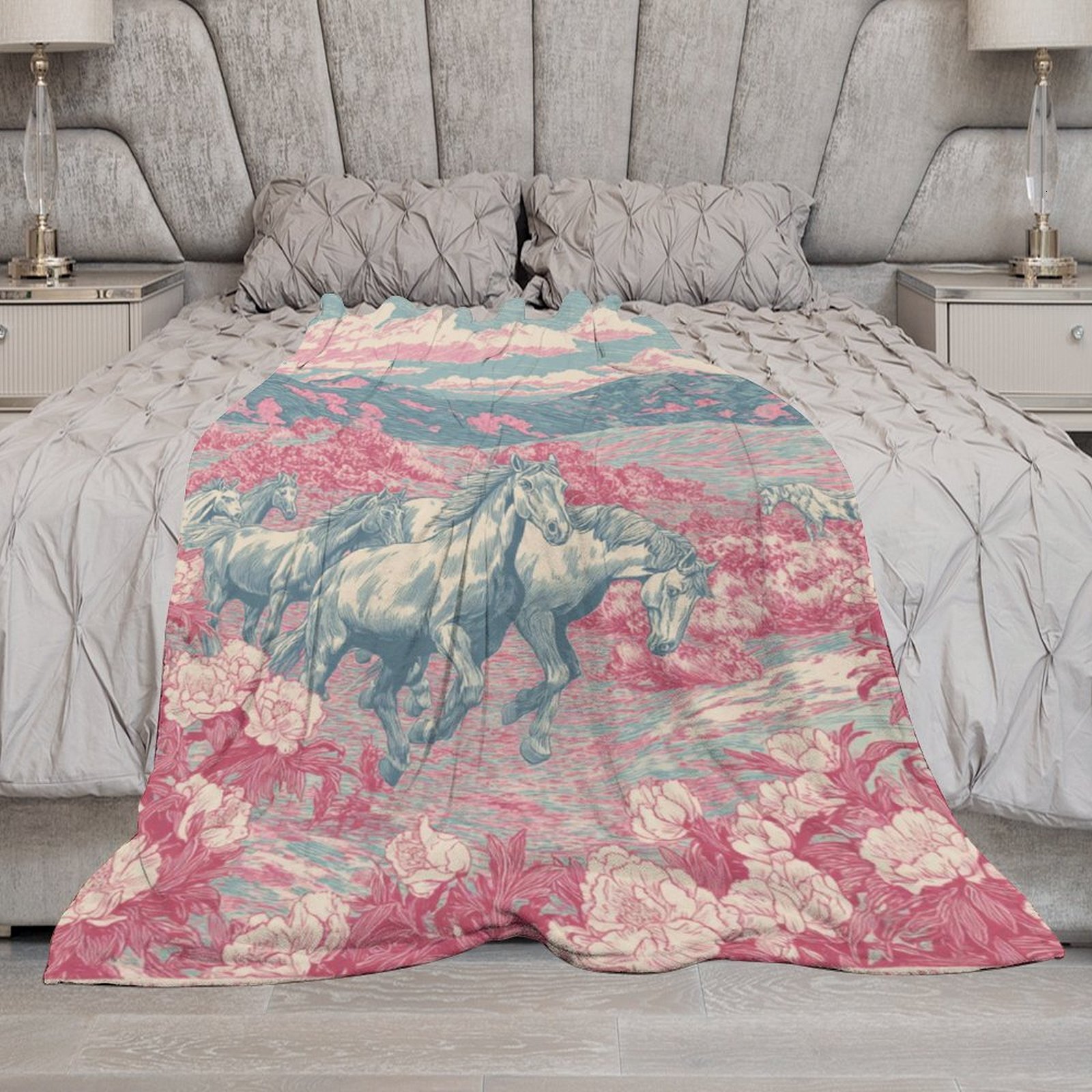 H Designer Horse blanket blanket throw cashmere vibration blanket copert Home Travel Throw Summer Air Conditioner Beach home bedding blankets throws H