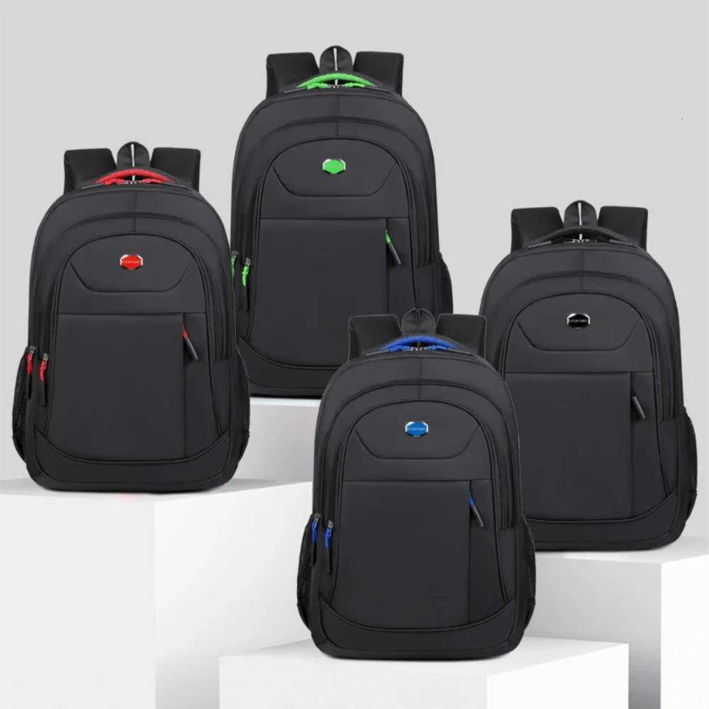Classic Mens Business Backpack Largecapacity Student School Bag Oxford Waterproof Casual Travel Lightweight Laptop Backpack W251025