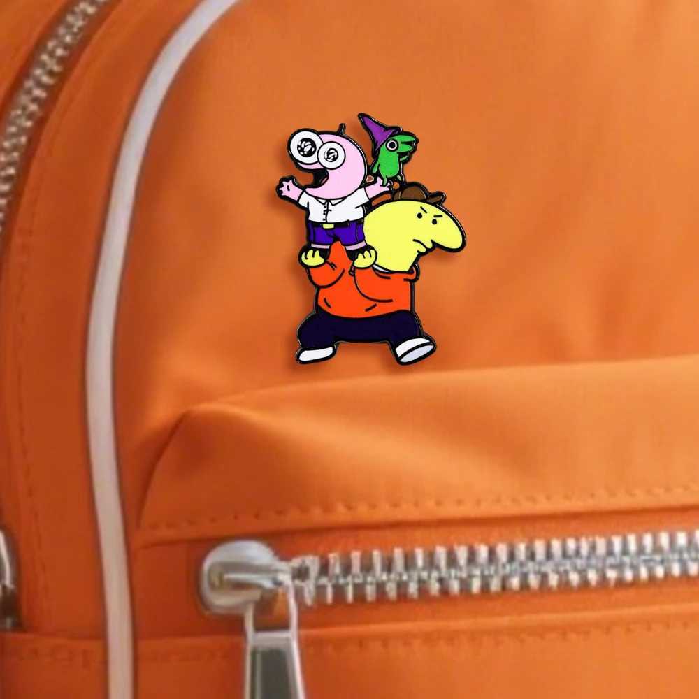 Smiling Friends Cartoon Character Brooch Classic American Comedy Animation Enamel Pin Creative Anime Peripheral Badge Decoration J251115