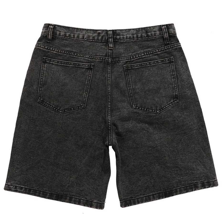 Streetwear Harajuku Denim Shorts 2025 New Men Patchwork Oversized Hip Hop Blue Jeans Shorts Summer Casual Loose ShortsXJ251025