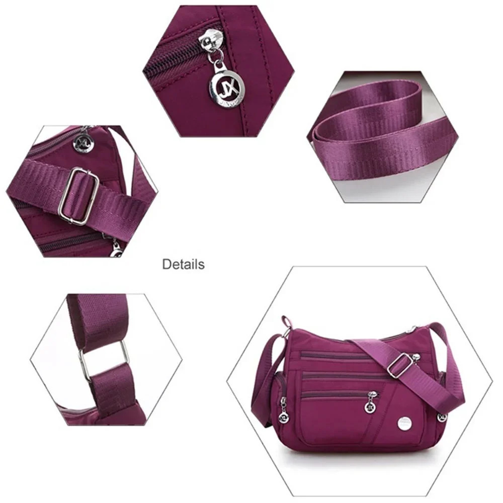 Loveontop Crossbody for Women Waterproof Tote Casual Nylon Purse Handbag Lightweight Messenger Bag 251018