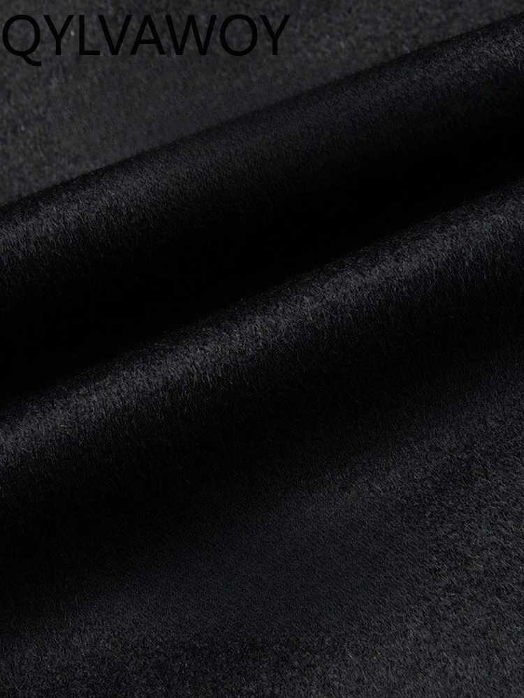 QYLVAWOY Spring Autumn Mens Wool Cashmere Coat MidLong KneeLength Trench MiddleAged Warm Stylish HighEnd Outerwear LJ2752T251025