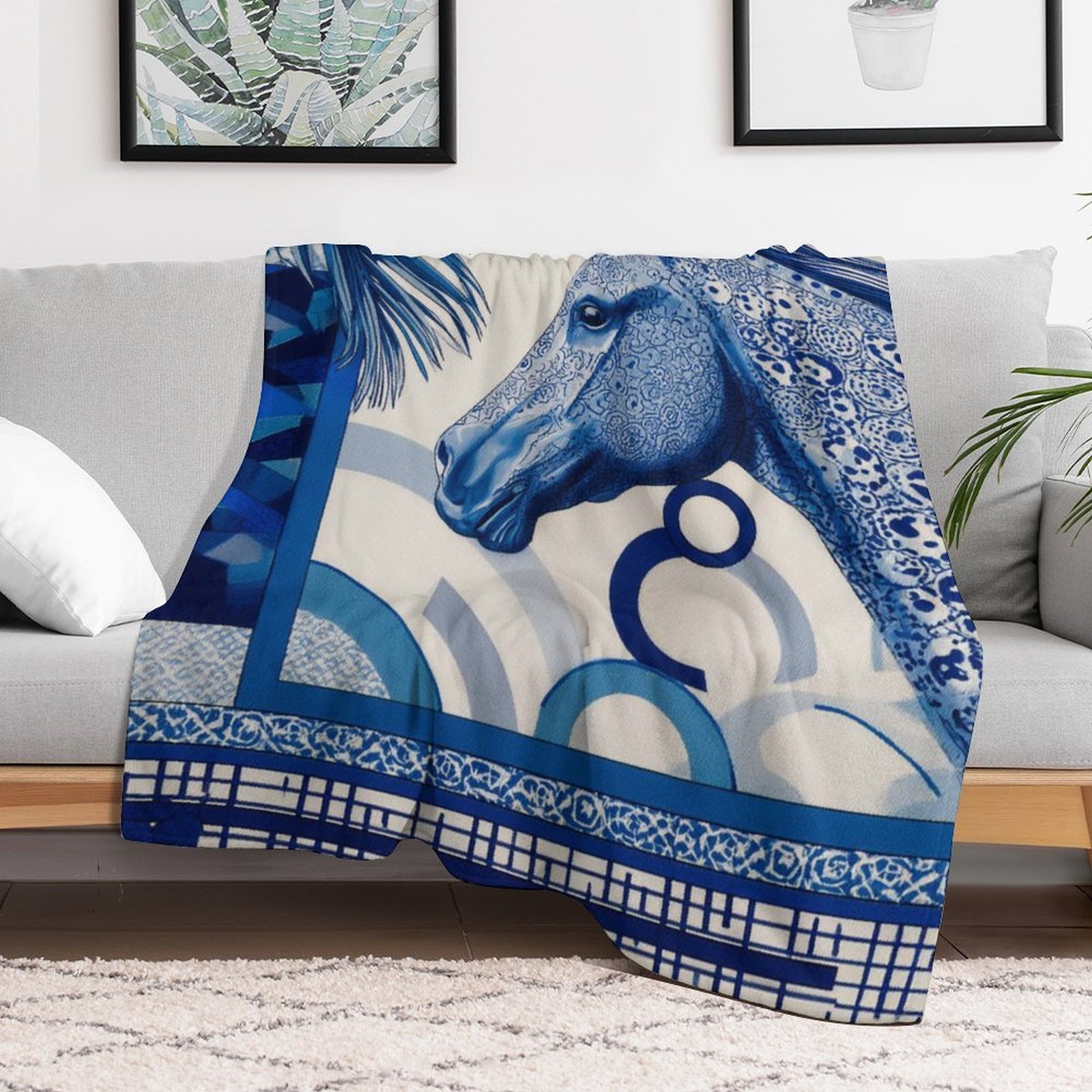 H Designer Horse blanket blanket throw cashmere vibration blanket copert Home Travel Throw Summer Air Conditioner Beach home bedding blankets throws H