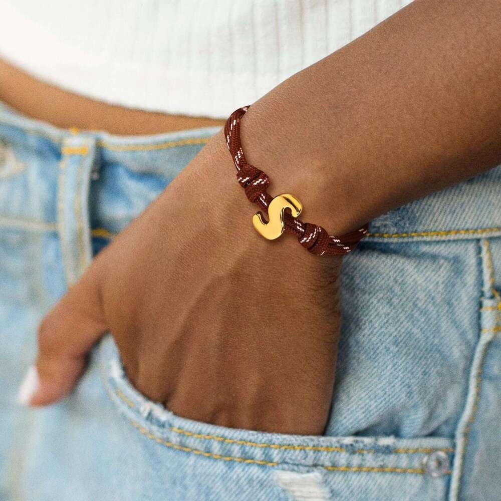 New 26 Letter Braided Unisex Fashion Adjustable Bracelet Jewelry