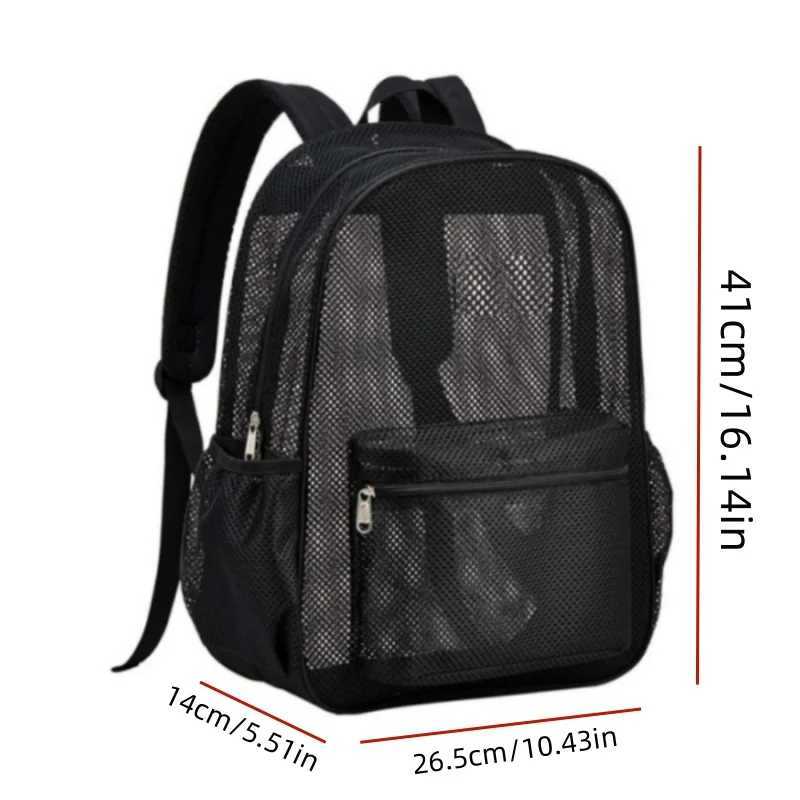 Avantgarde and trendy independent personality mesh backpack W251025