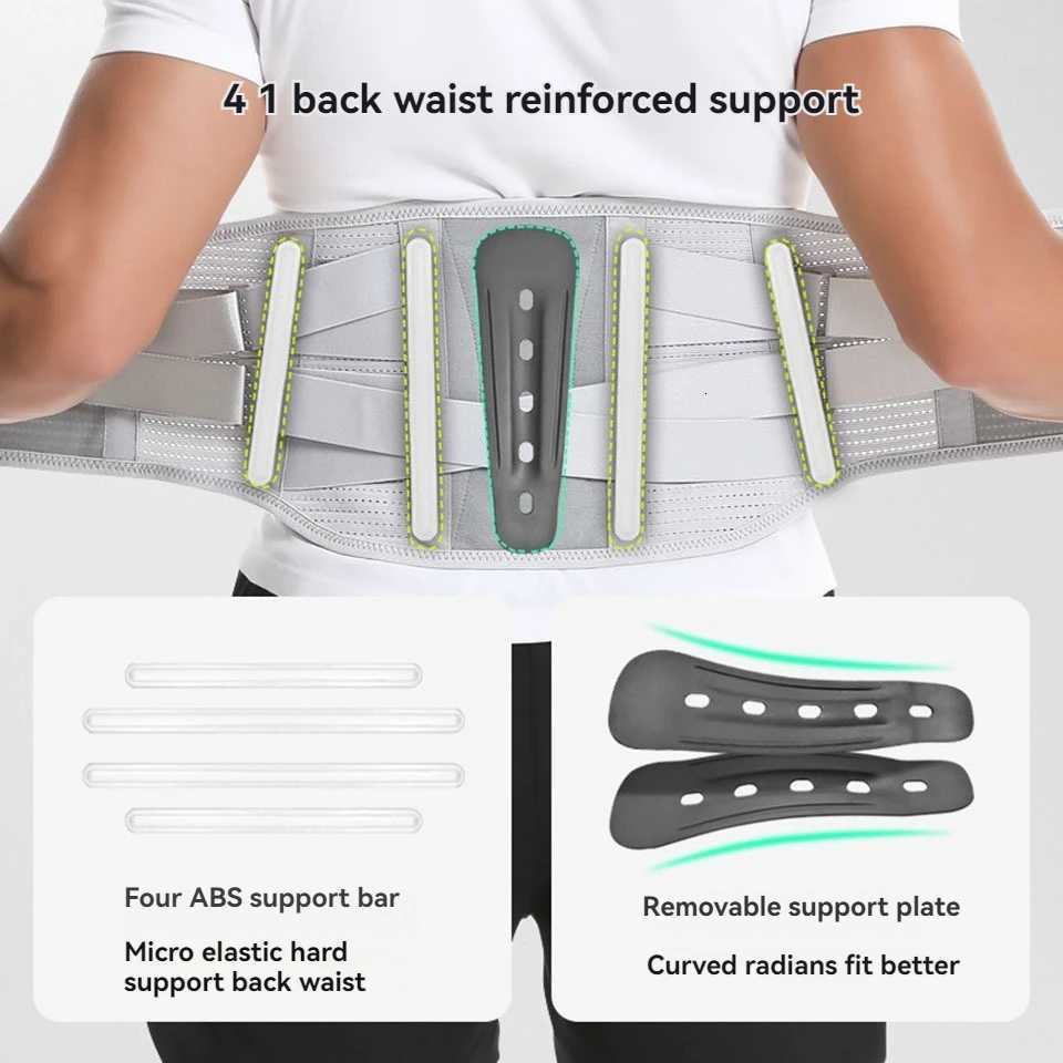 AOLIKES New Back Brace for Lower Back Pain with Removable Lumbar Pad Breathable Lumbar Support Belt for Men Women Y251025