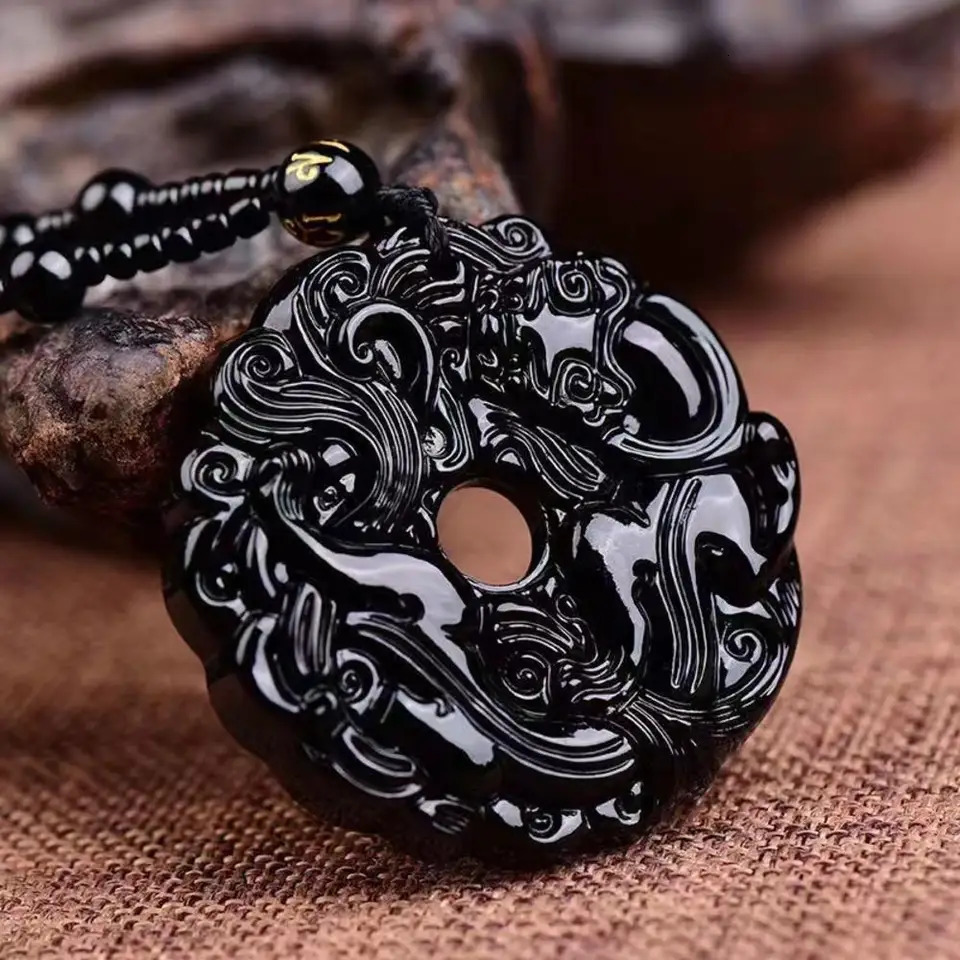 Green Jade HandCarved Dragon Hollow Jade Pendant Necklace Fashion Chinese Amulet Women ManS Lucky Necklace Jewelry Gift 251023