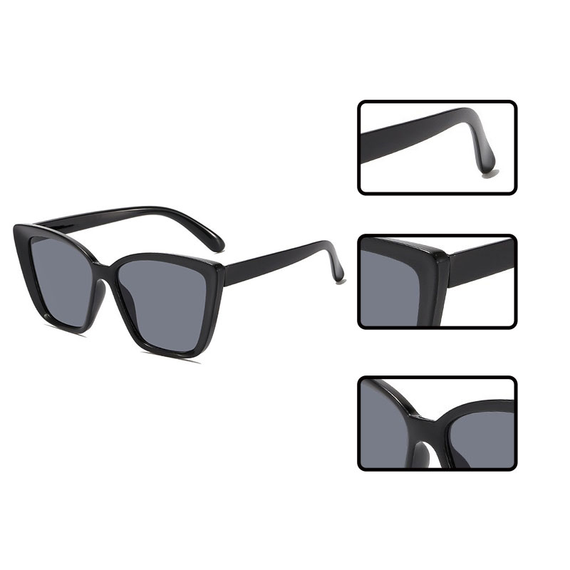 Metal Cat Eye Frames Retro Style Sunglasses For Office Commute And Outdoor Use