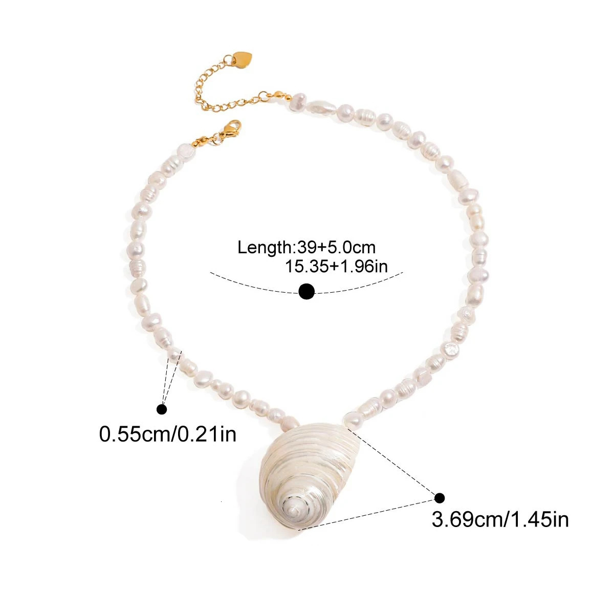 Yori Natural Baroque Freshwater Pearl Clavicle Necklace Vacation Beach Stainless Steel Charm Jewelry Trendy 251016
