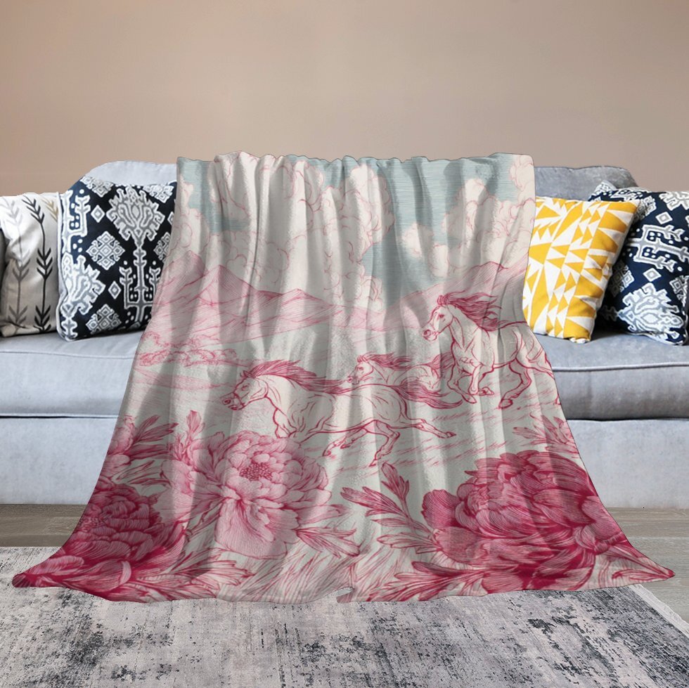 H Designer Horse blanket blanket throw cashmere vibration blanket copert Home Travel Throw Summer Air Conditioner Beach home bedding blankets throws H