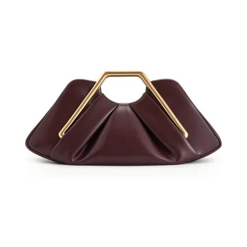 Luxury Soft Brown Cloud Bag for Women Leather Hobos Retro Cloud Crossbody Bag Phone Bag Designer Clutch Clip Bag Female Bolsa Z251024