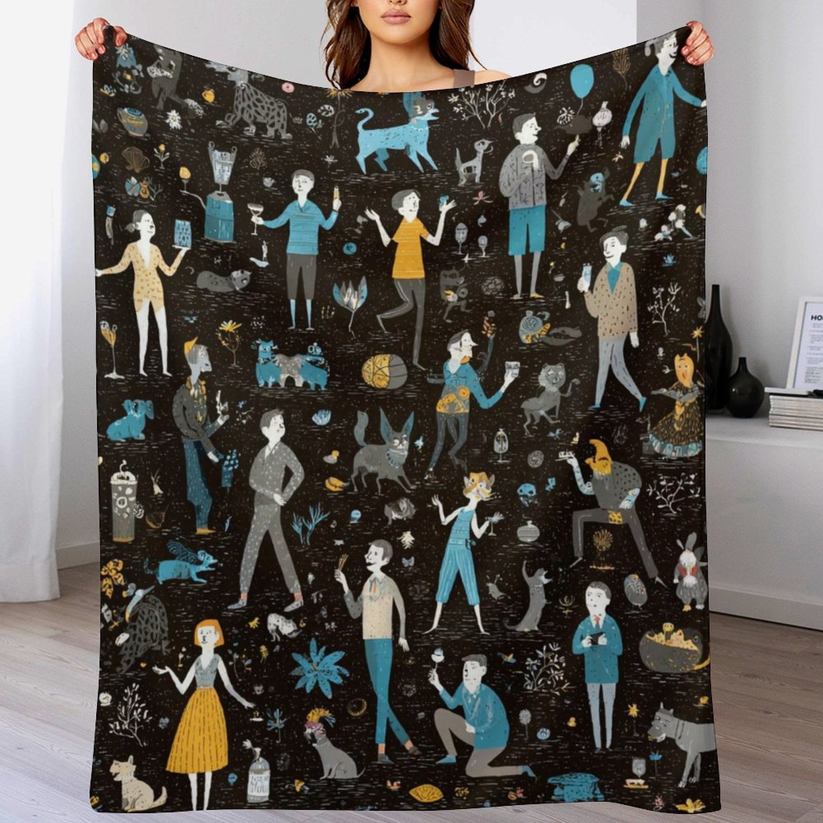 Designer Blackboard blanket blanket throw cashmere vibration blanket copert Home Travel Throw Summer Air Conditioner Beach home bedding blankets throw