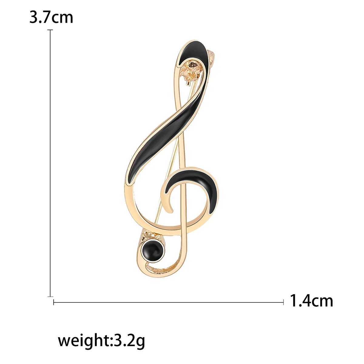 Stylish Simple Music Note Pin for Women Unisex Enamel Musics Symbol Brooches Event party backpack decoration clothes accessories J251115