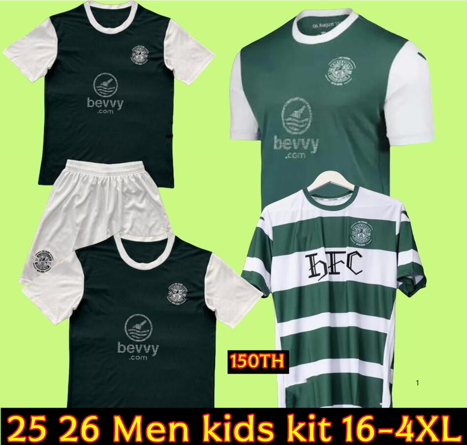 3XL 4XL Hibernians FC 2025 2026 special Soccer Jerseys home away 3rd 25 26 HibernianH FC 150th Anniversary Kit Football Shirt Uniforms Men Kids Kits899