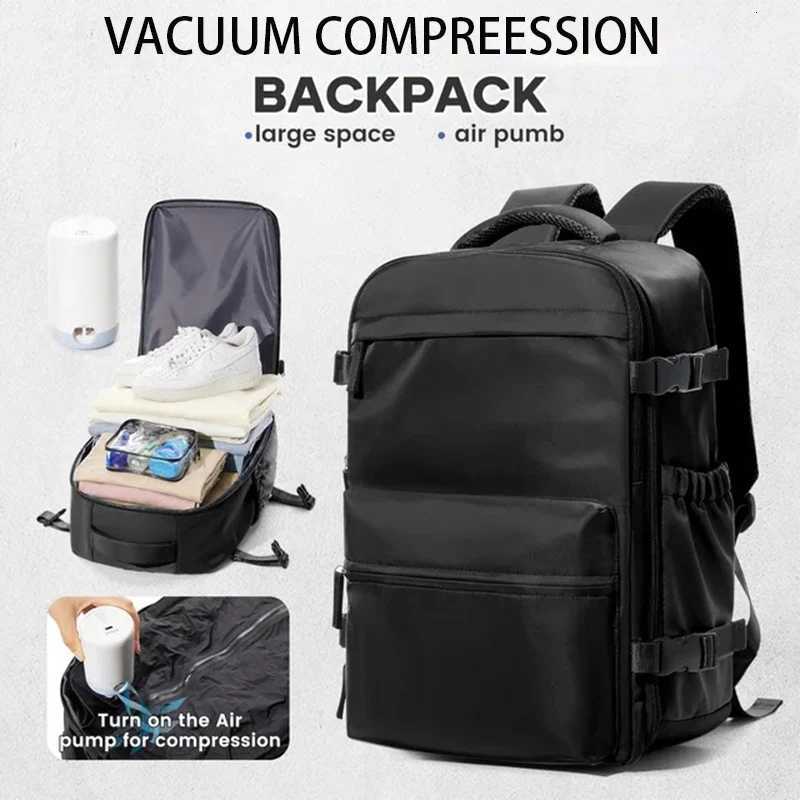 Vacuum Compression Waterproof Backpack Men Women Business 156 Laptop Travel Bags Ryanair Backpacks 40x20x25 Airplane Cabin Bag W251025