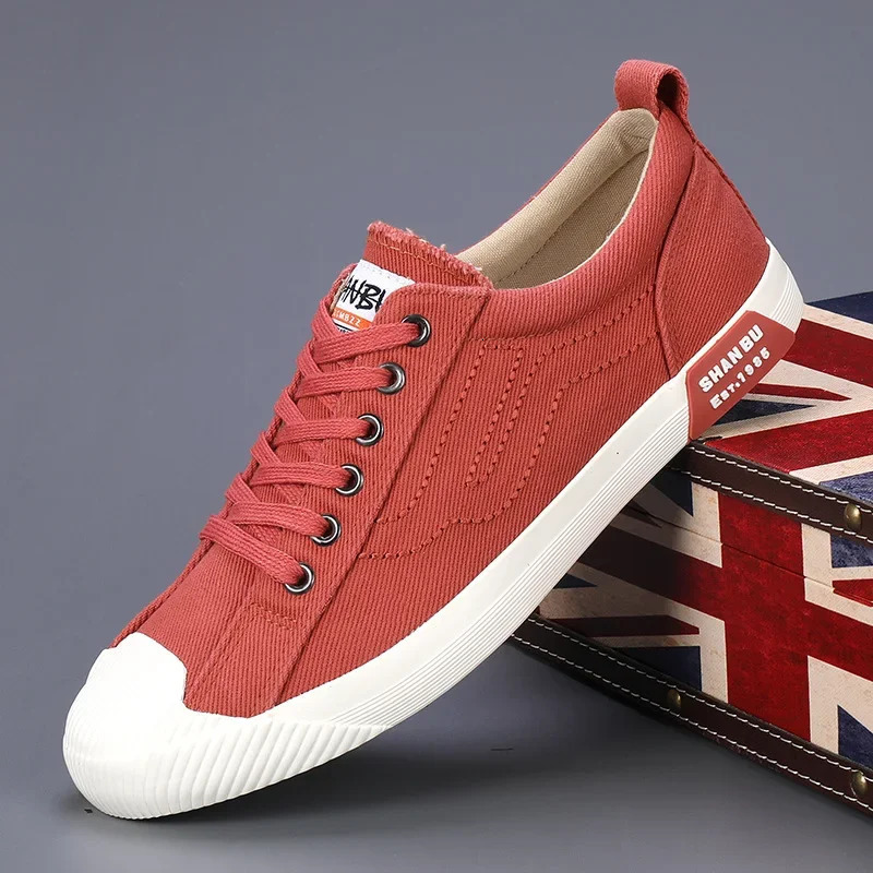 Men Canvas Shoes Comfy Allmatch Sneakers Men Autumn Breathable Casual Walking Shoes Outdoor Sports Loafers Vulcanized Shoes 251023