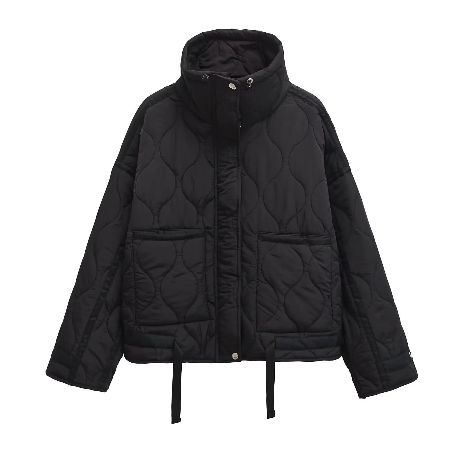 Womens Cotton Robe Zipper Solid Color Large Pocket Long Sleeve Winter Jacket Cotton Robe 251020
