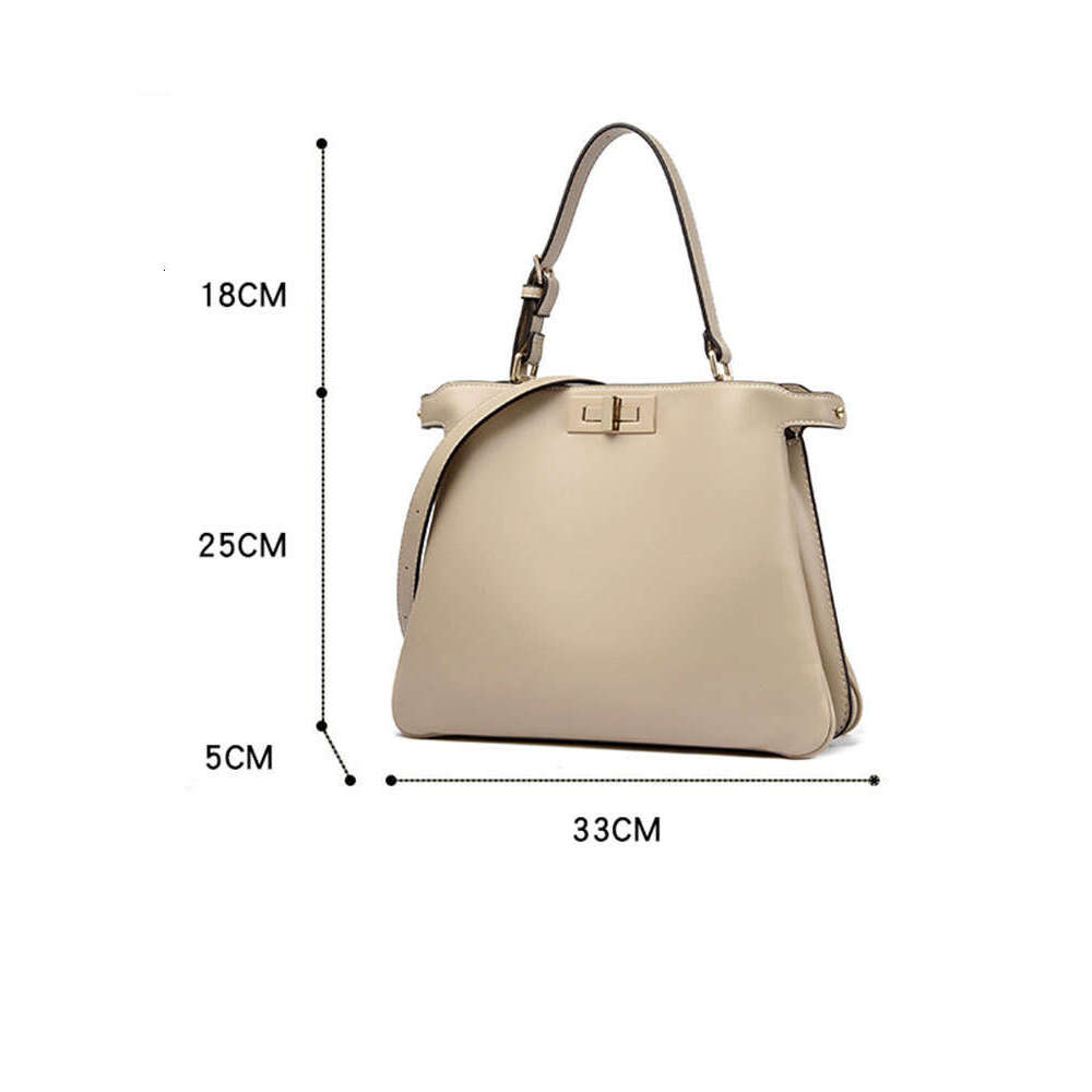 Designer Bags new high-end single-shoulder bag for ladies, a versatile soft leather commuting bag for work, and a stylish hand-held mom bag