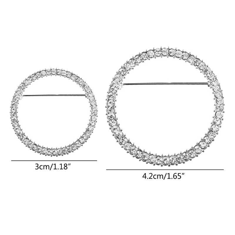 Exquisite Reading Glasses Holder Brooch Enamel Pins Round Crystals Glasses Holder Pins Clothes Lapel Pin for Bags Jeans J251115