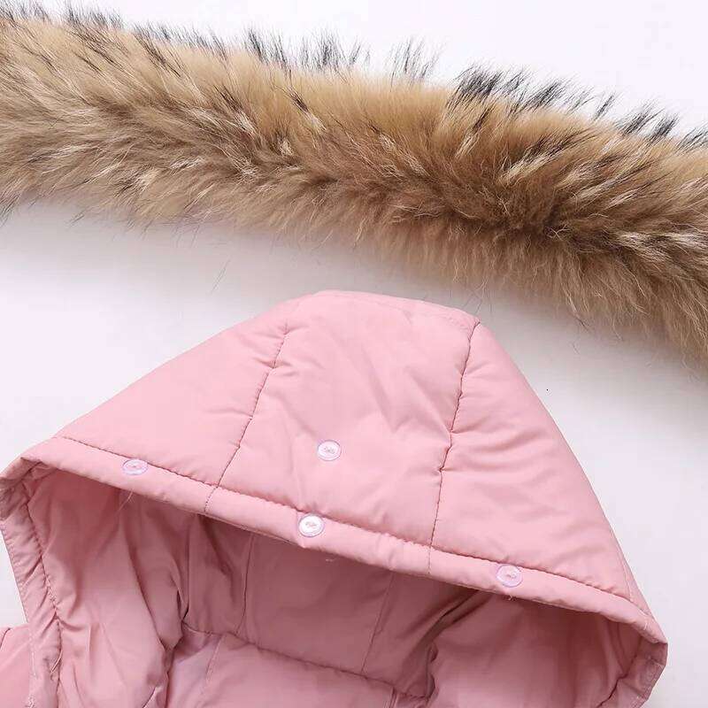 Winter Children Down Jacket Toddler Girl Jumpsuit 2Pcs Clothes Set 1-5 Years Kids Baby Girls Outerwear Snowwear