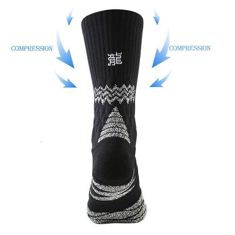 Best Elite Basketball Socks for Men Non Slip Arch Compression Breathable White Sport Socks for Cycling Football Y251024