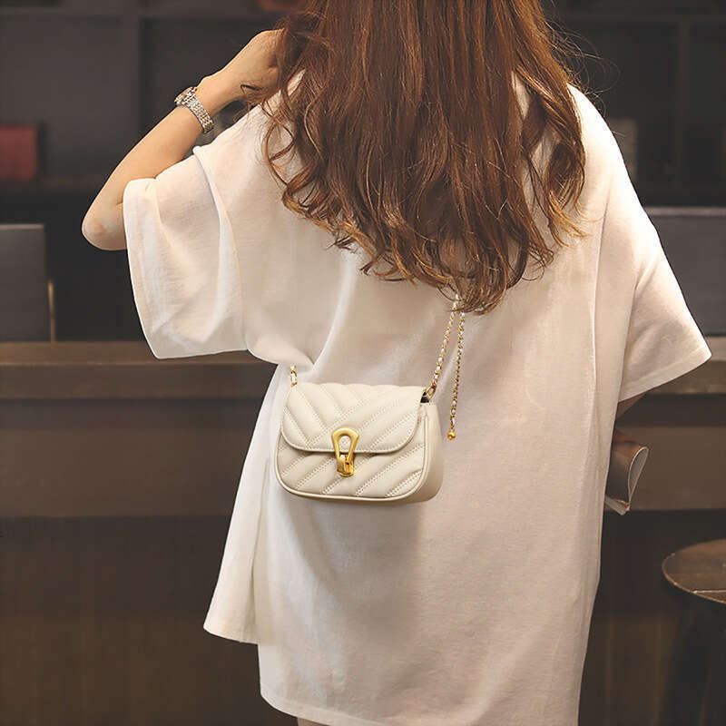 Luxury bag Autumn Winter Women Crossbody New Small Versatile Chain Light Genuine Leather Underarm Commuter Bag Handbag