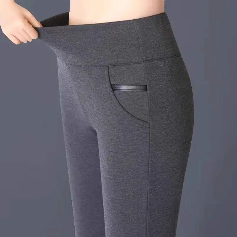 1pcs Spring Autumn Womens High Waited Leggings Comfort Breathable Pants Female Casual Slim Fit Pants Ladys Elastic Pencil Pants 251018