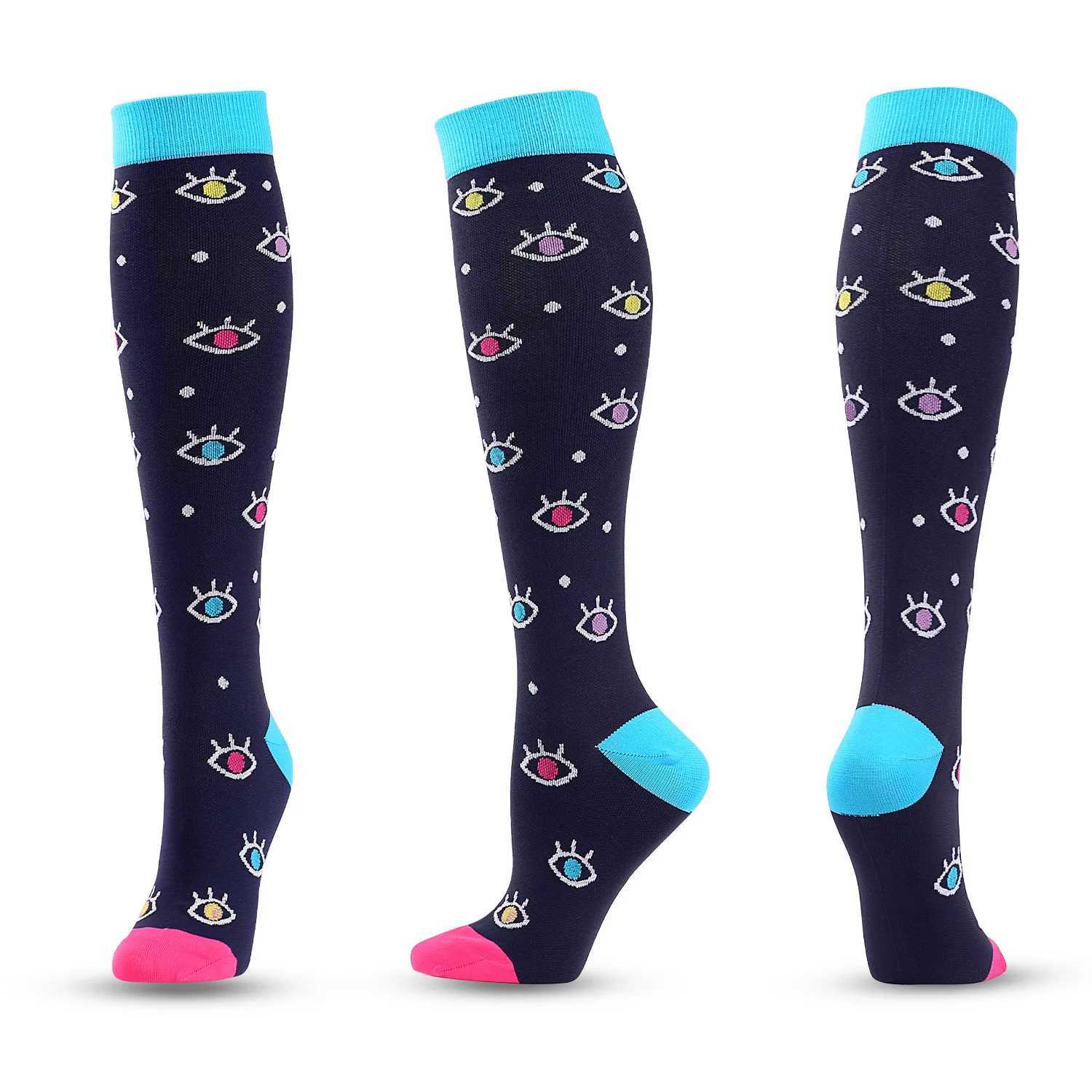 Compression Socks for Sport Enthusiasts Men Women Great for Cycling Running Yoga Football Basketball Rugby Hiking Y251024