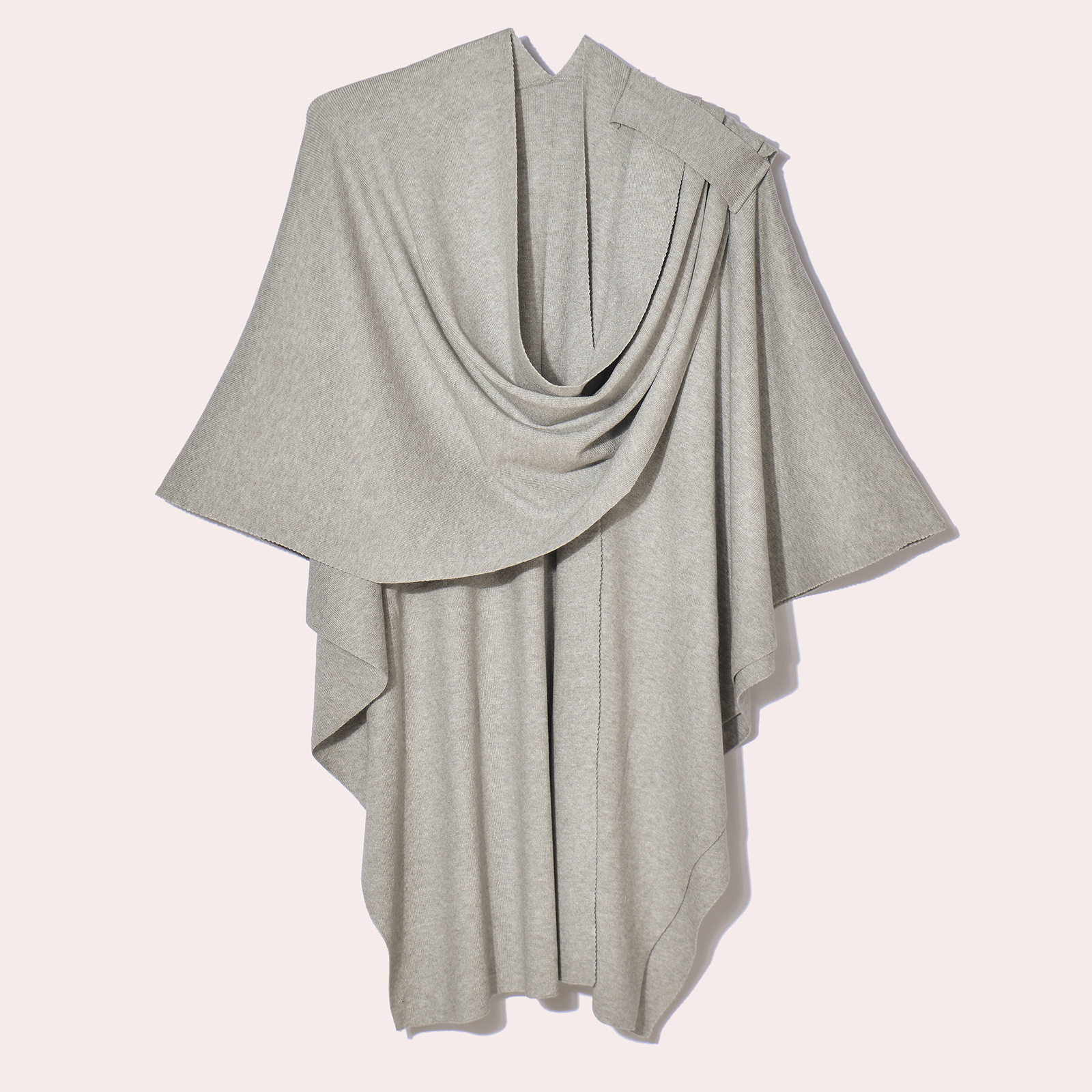Knitted Solid Color Tie Shawl Coat for Women Portable Versatile Warm Tassel Cardigan Elegant Coat