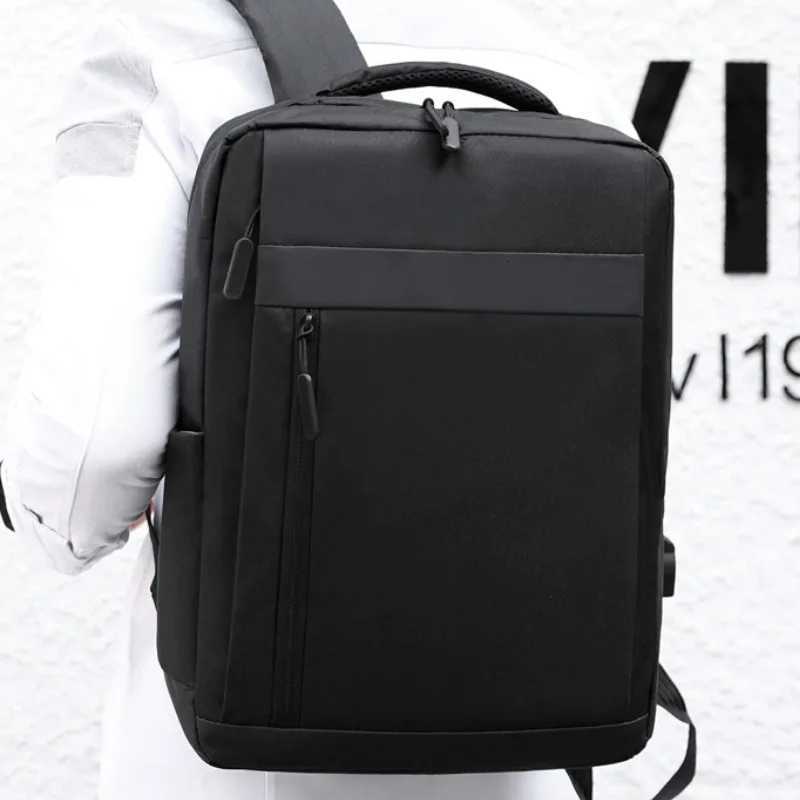 Business Laptop Backpack Large Capacity Multifunctional Usb Charging Waterproof Film Backbag Casual Shoulder Bag For Men W251025