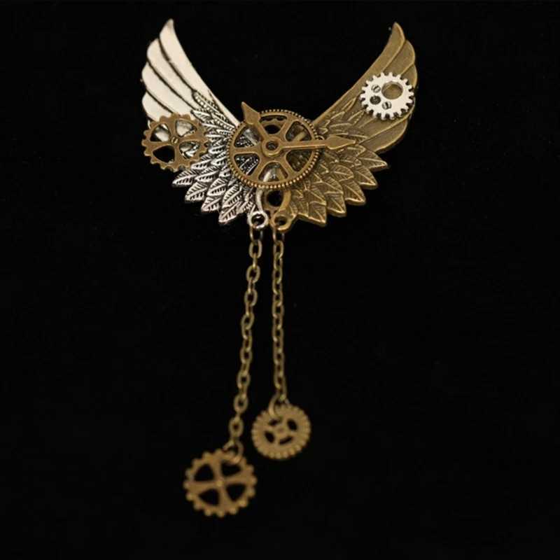 Steampunk Jewelry Steampunk Brooch Gears Mechanical Lapel Pin Women Men J251115